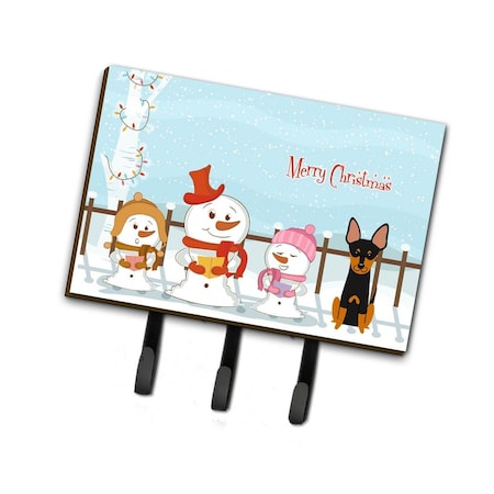 Carolines Treasures Merry Christmas Carolers English Toy Terrier Leash or Key Holder BB2440TH68